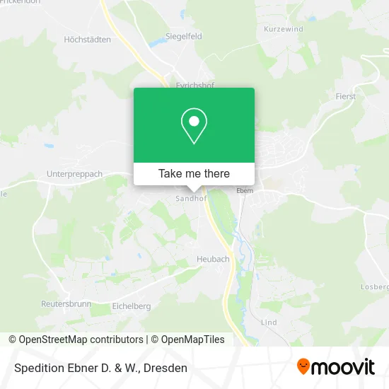 Карта Spedition Ebner D. & W.