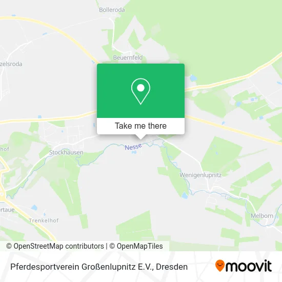 Карта Pferdesportverein Großenlupnitz E.V.