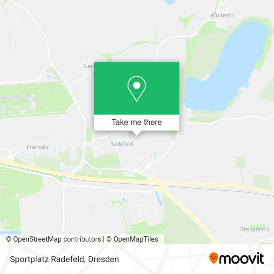 Карта Sportplatz Radefeld