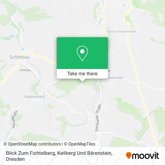 Карта Blick Zum Fichtelberg, Keilberg Und Bärenstein