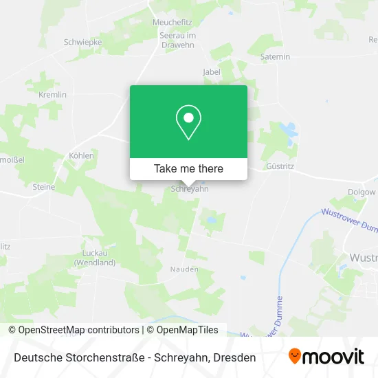 Карта Deutsche Storchenstraße - Schreyahn