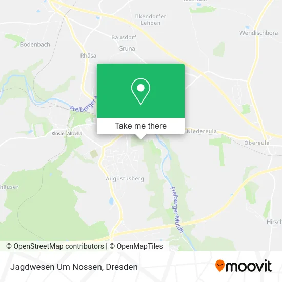 Карта Jagdwesen Um Nossen