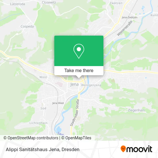 Карта Alippi Sanitätshaus Jena
