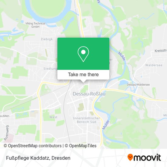 Карта Fußpflege Kaddatz