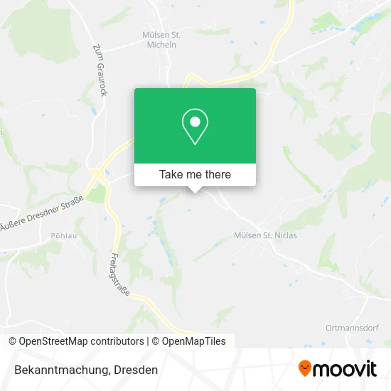 Карта Bekanntmachung