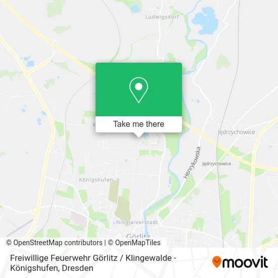 Карта Freiwillige Feuerwehr Görlitz / Klingewalde - Königshufen
