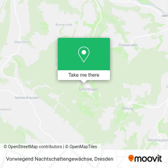Карта Vorwiegend Nachtschattengewächse