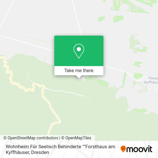 Карта Wohnheim Für Seelisch Behinderte ""Forsthaus am Kyffhäuser