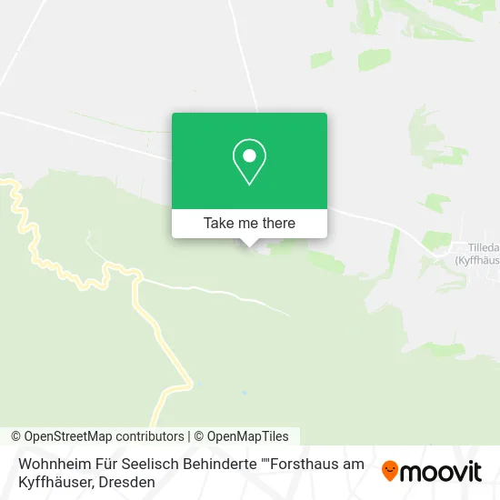 Карта Wohnheim Für Seelisch Behinderte ""Forsthaus am Kyffhäuser