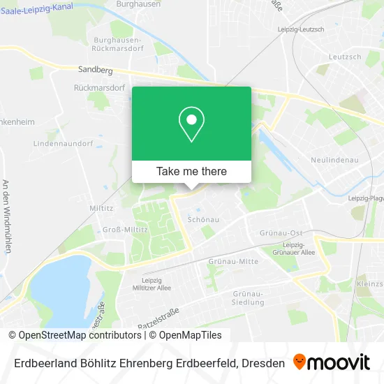 Карта Erdbeerland Böhlitz Ehrenberg Erdbeerfeld