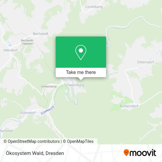 Карта Ökosystem Wald