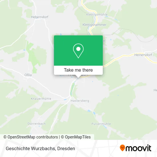 Карта Geschichte Wurzbachs