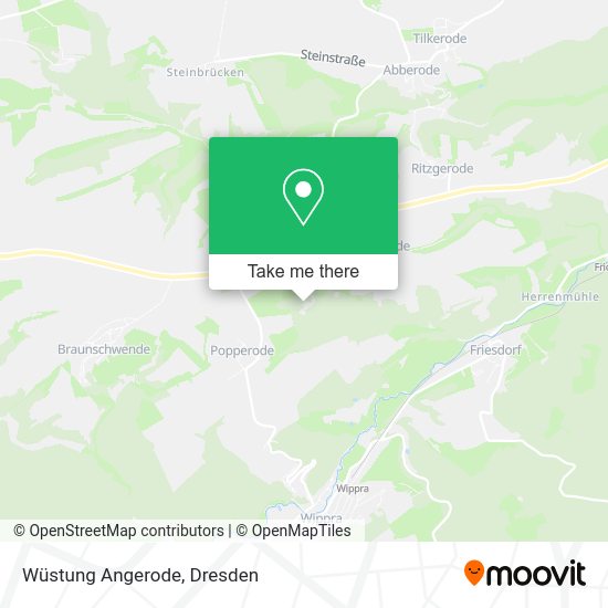 Карта Wüstung Angerode