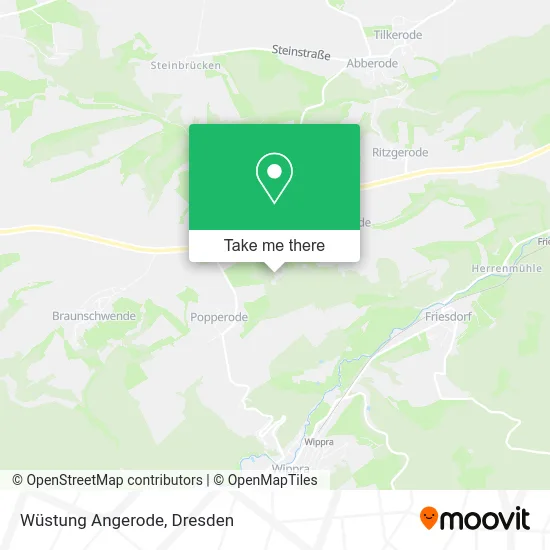 Карта Wüstung Angerode