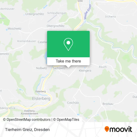 Карта Tierheim Greiz