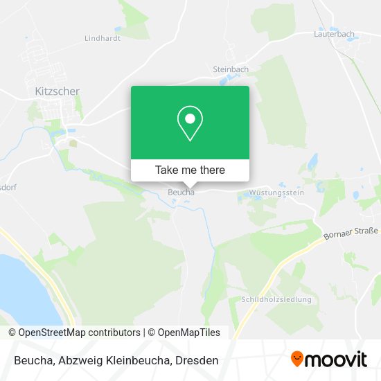 Карта Beucha, Abzweig Kleinbeucha
