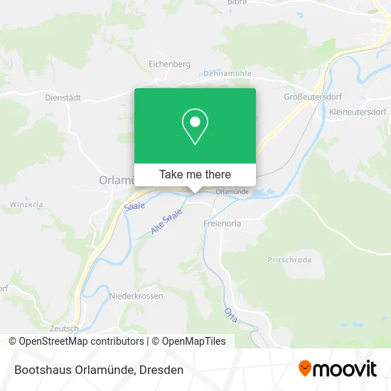 Карта Bootshaus Orlamünde