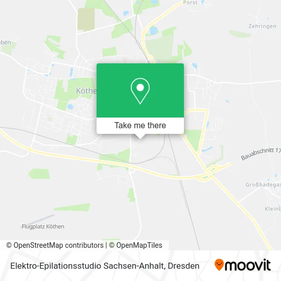 Карта Elektro-Epilationsstudio Sachsen-Anhalt