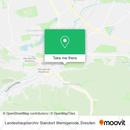 Карта Landeshauptarchiv Standort Wernigerode