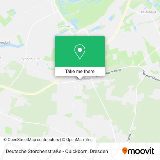 Карта Deutsche Storchenstraße - Quickborn