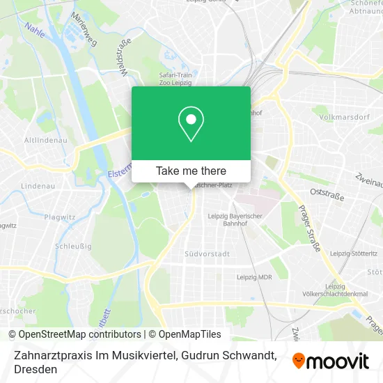 Карта Zahnarztpraxis Im Musikviertel, Gudrun Schwandt