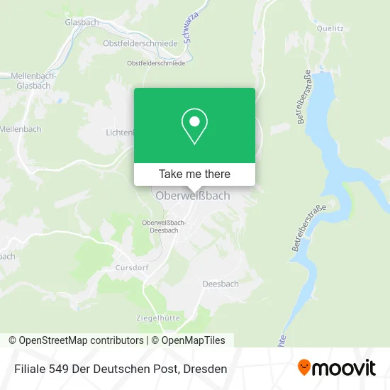 Карта Filiale 549 Der Deutschen Post