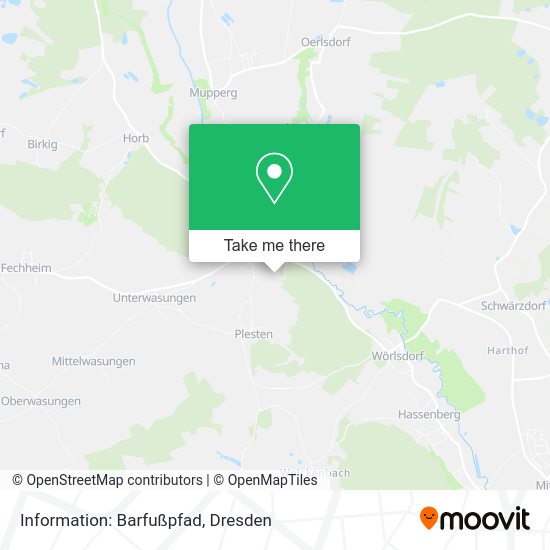 Карта Information: Barfußpfad