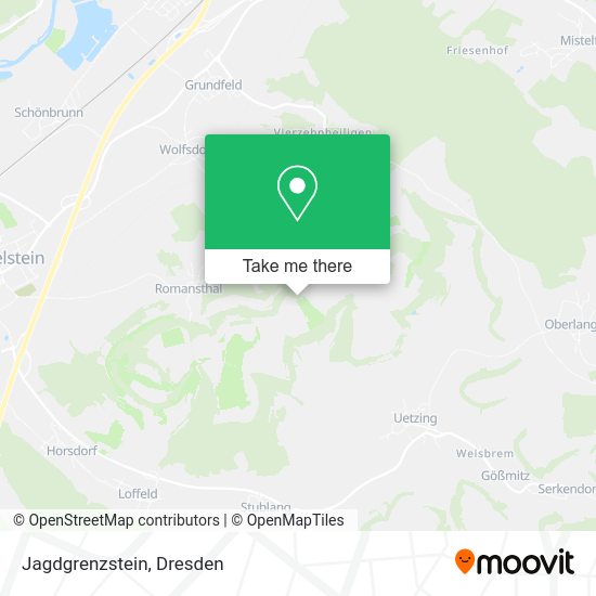 Карта Jagdgrenzstein