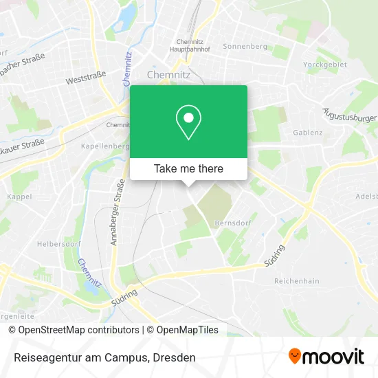 Карта Reiseagentur am Campus