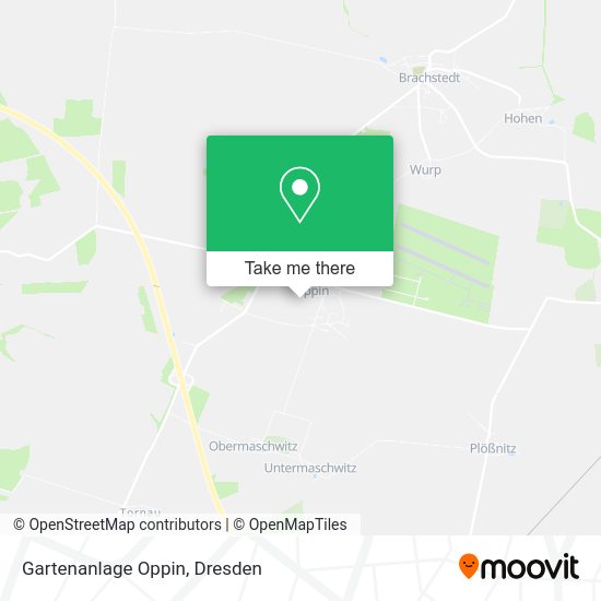Карта Gartenanlage Oppin