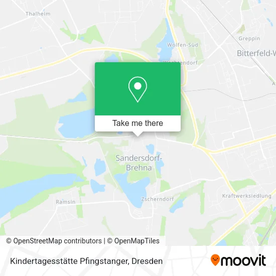Карта Kindertagesstätte Pfingstanger