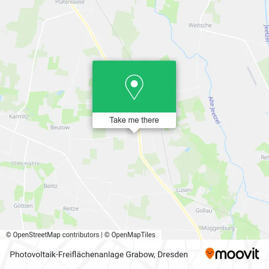 Карта Photovoltaik-Freiflächenanlage Grabow