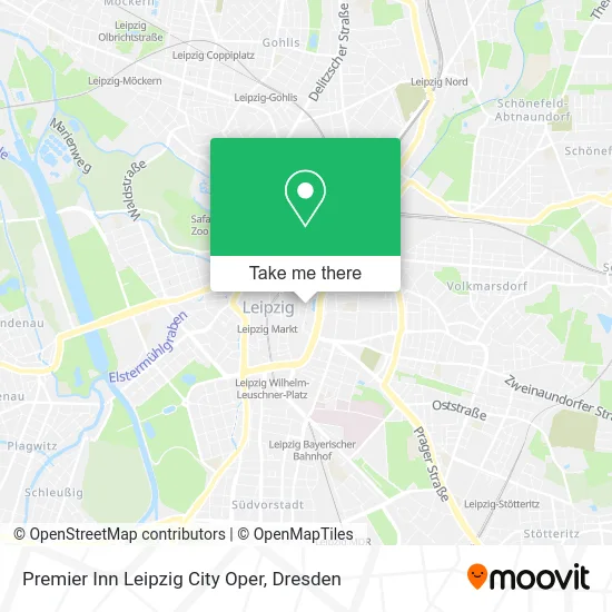 Карта Premier Inn Leipzig City Oper