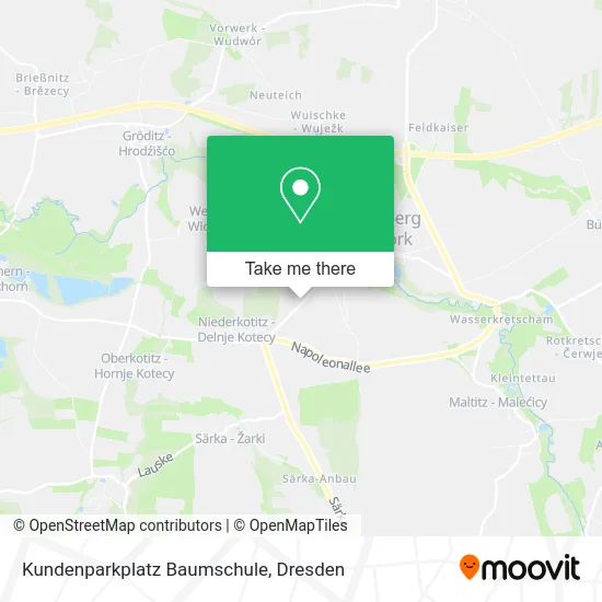 Карта Kundenparkplatz Baumschule