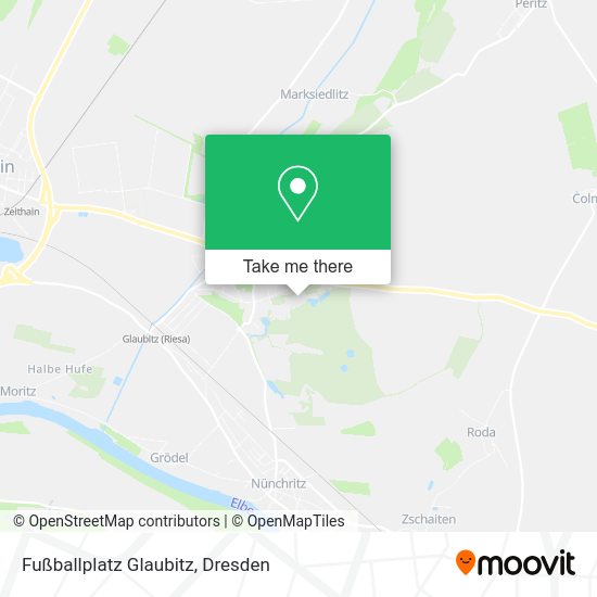 Карта Fußballplatz Glaubitz