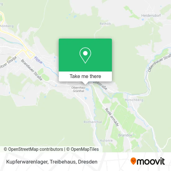 Карта Kupferwarenlager, Treibehaus