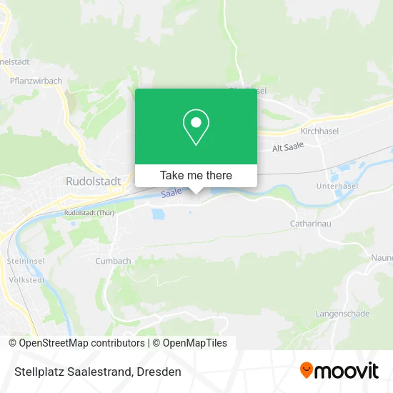 Карта Stellplatz Saalestrand