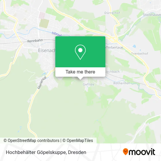 Карта Hochbehälter Göpelskuppe