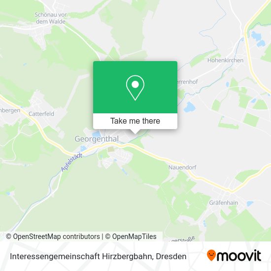 Карта Interessengemeinschaft Hirzbergbahn