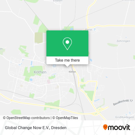 Карта Global Change Now E.V.
