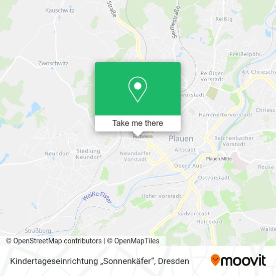 Карта Kindertageseinrichtung „Sonnenkäfer“