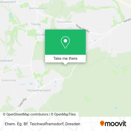 Карта Ehem. Eg. Bf. Teichwolframsdorf