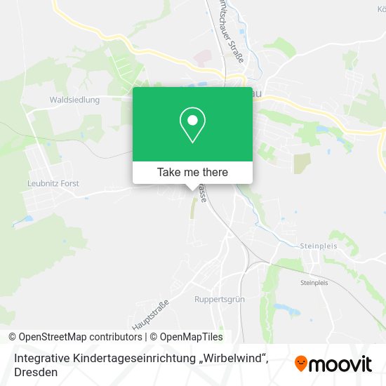 Карта Integrative Kindertageseinrichtung „Wirbelwind“