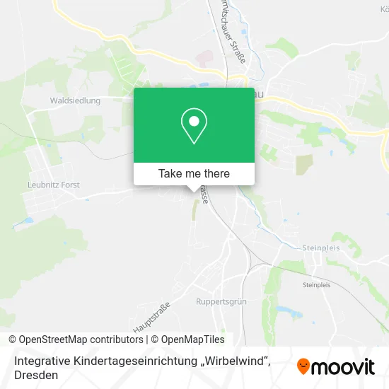 Карта Integrative Kindertageseinrichtung „Wirbelwind“
