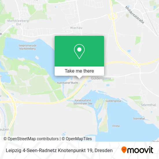 Карта Leipzig 4-Seen-Radnetz Knotenpunkt 19