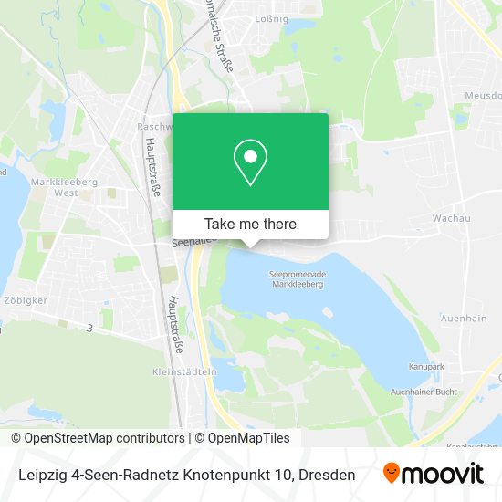 Карта Leipzig 4-Seen-Radnetz Knotenpunkt 10