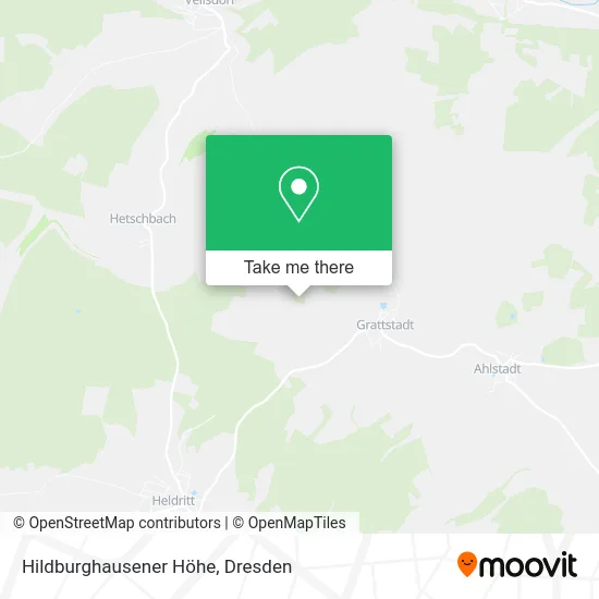 Карта Hildburghausener Höhe