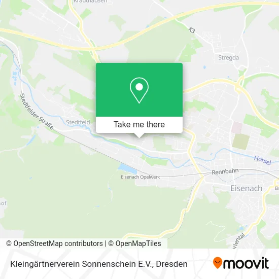 Kleingärtnerverein Sonnenschein E.V. map