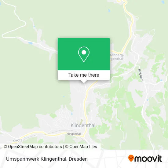 Карта Umspannwerk Klingenthal