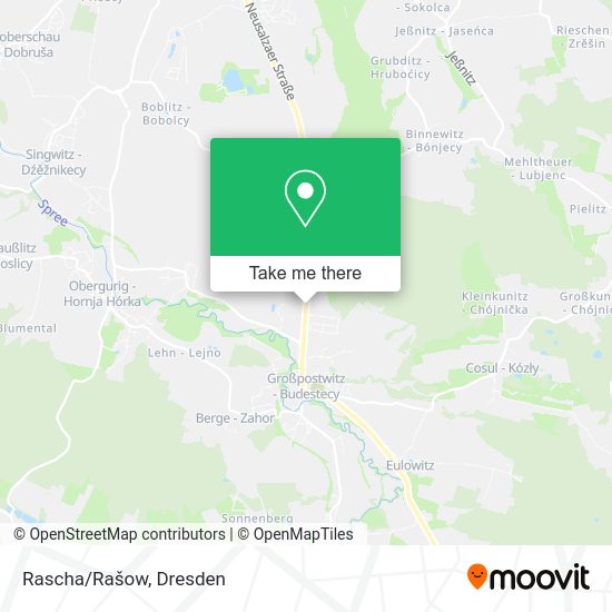 Карта Rascha/Rašow